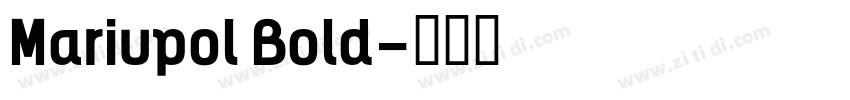 Mariupol Bold字体转换